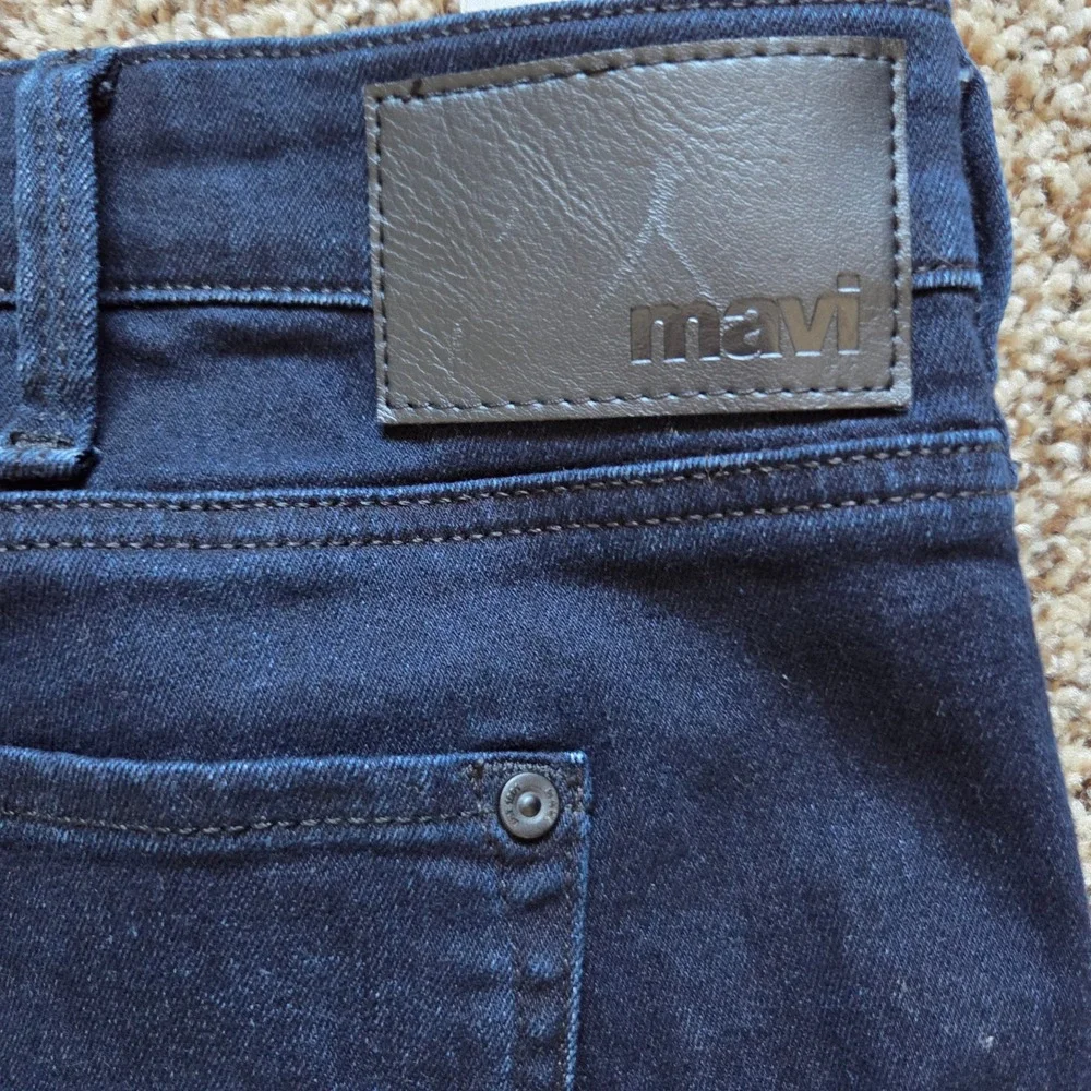 Mavi Jake Slim Leg Jeans Mens 42x29 Dark Indigo Blue Stretch Denim RN 95767